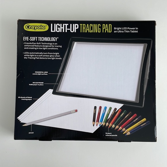 [ Crayola Light-Up Tracing Pad Bright LED Power in an Ultra Thin Tablet ] Age 6+ - Picture 4 of 4